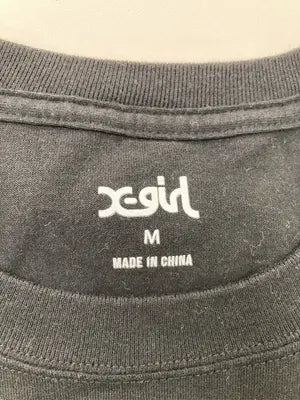 X-GIRL/エックスガール/Tシャツ/カットソー/トップス/ブラック/M
