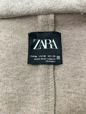 ZARA/ザラ/ステンカラーコート/ジャケット/アウター/ベージュ/USA M