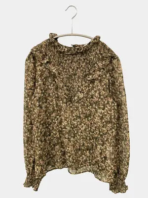 ZARA/ザラ/シャツ/ブラウス/トップス/ブラウン/USA M