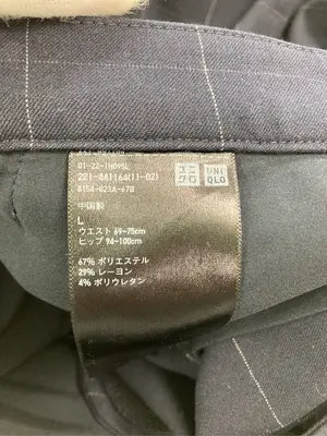 UNIQLO/ユニクロ/スラックス/パンツ/ネイビー/L