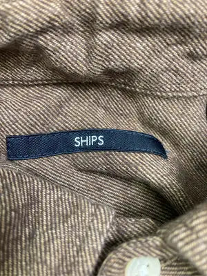 SHIPS/シップス/シャツ/ブラウス/トップス/ブラウン/L