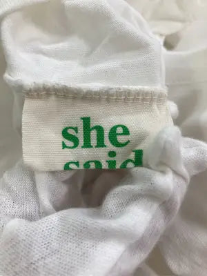 she said that/Tシャツ/カットソー/トップス/ホワイト/FREE