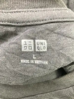 UNIQLO/ユニクロ/Tシャツ/カットソー/トップス/グレー/L