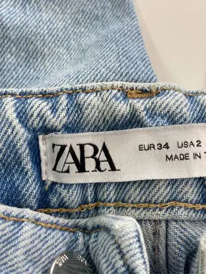 ZARA/ザラ/デニムパンツ/パンツ/スカイブルー/EUR 34 USA 2