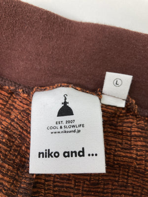 niko and .../ニコアンド/スラックス/パンツ/ブラウン/4