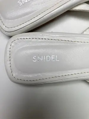 SNIDEL/スナイデル/サンダル/シューズ/ホワイト/L(24.5)