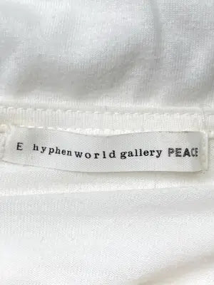 E hyphen world gallery peace/イーハイフンワールドギャラリーピース/Tシャツ/カットソー/トップス/ホワイト/F