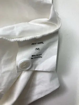 PFF*GIRL/シャツ/ブラウス/トップス/ホワイト/M