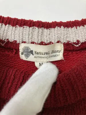 AUTHENTIC GARMENT/ニット/セーター/トップス/レッド/M