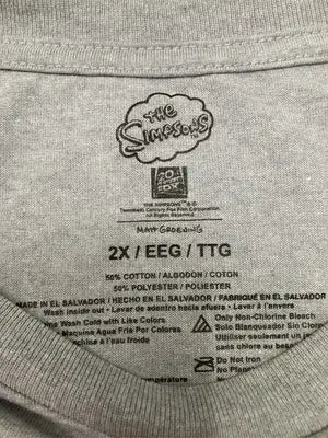 THE Simpsons/ザシンプソンズ/Tシャツ/カットソー/トップス/グレー/2X
