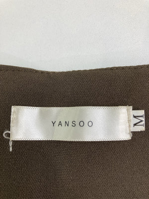 yansoo/ベスト/トップス/ブラウン/M