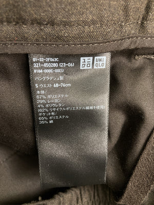 UNIQLO/ユニクロ/スラックス/パンツ/ブラック/S