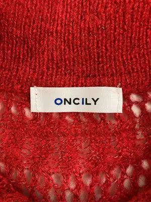 ONCILY/オンシェリー/ニット/セーター/トップス/レッド/M