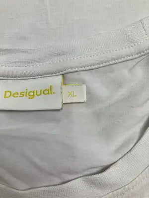 Desigual/デシグアル/Tシャツ/カットソー/トップス/ホワイト/XL