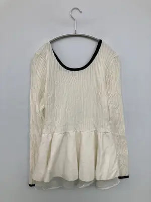 PAPILLON/Tシャツ/カットソー/トップス/ホワイト/M