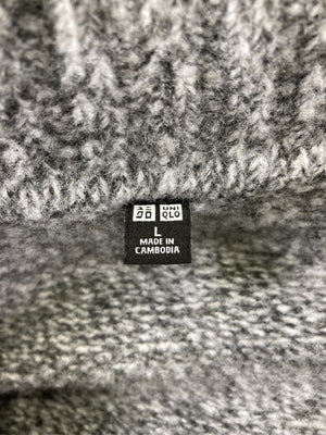 UNIQLO/ユニクロ/ニット/セーター/トップス/グレー/L