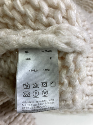 ニット/セーター/トップス/アイボリー/F