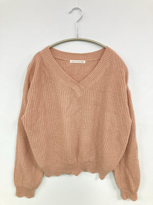 E hyphen world gallery peace/イーハイフンワールドギャラリーピース/ニット/セーター/トップス/ピンク/F