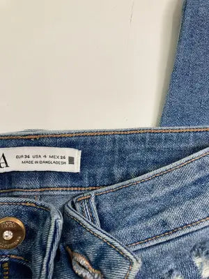 ZARA/ザラ/デニムパンツ/パンツ/ブルー/EUR36