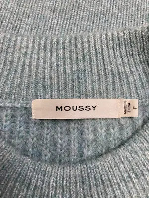MOUSSY/マウジー/ニット/セーター/トップス/スカイブルー/F