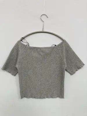 Heather/ヘザー/Tシャツ/カットソー/トップス/グレー/F