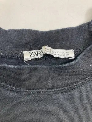 ZARA/ザラ/Tシャツ/カットソー/トップス/ブラック/EUR S