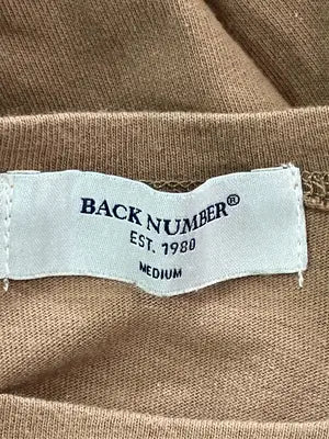 BACK NUMBER/バックナンバー/Tシャツ/カットソー/トップス/ブラウン/MEDIUM
