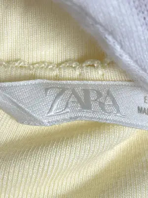 ZARA/ザラ/Tシャツ/カットソー/トップス/イエロー/USA L