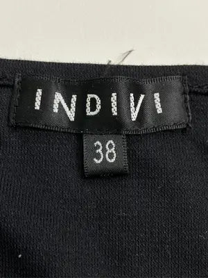 INDIVI/インディヴィ/Tシャツ/カットソー/トップス/ブラック/38