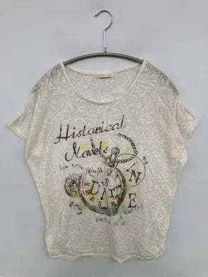 Khallta/Tシャツ/カットソー/トップス/アイボリー/M