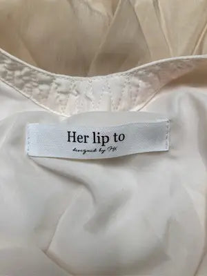 her lip to/ハーリップトゥ/ワンピース/ワンピース/ドレス/アイボリー/M
