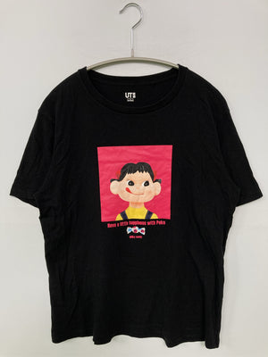 UNIQLO/ユニクロ/Tシャツ/カットソー/トップス/ブラック/L