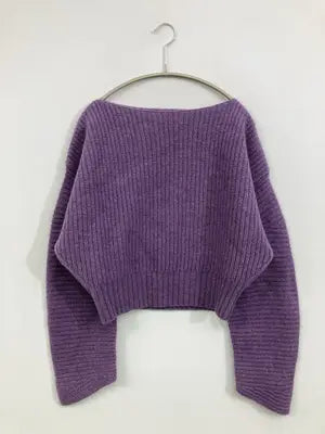 MOUSSY/マウジー/ニット/セーター/トップス/パープル/FREE