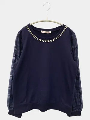 Anne Basket/Tシャツ/カットソー/トップス/ネイビー/L