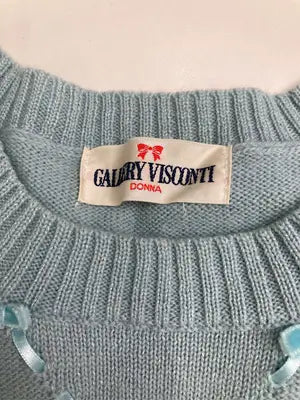 GALLERY VISCONTI/ギャラリービスコンティ/ニット/セーター/トップス/スカイブルー