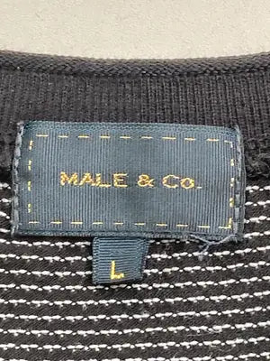MALE & Co./Tシャツ/カットソー/トップス/ブラック/L