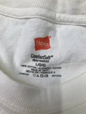 Hanes/ヘインズ/Tシャツ/カットソー/トップス/ホワイト/L