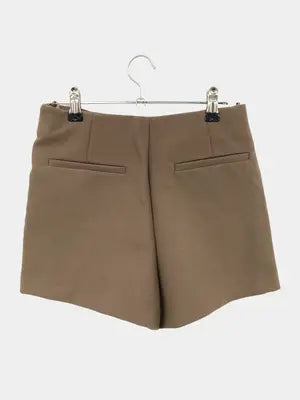 ZARA/ザラ/ショート/ミニスカート/スカート/ブラウン/USA XS
