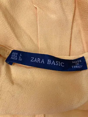 ZARA BASIC/ザラベーシック/シャツ/ブラウス/トップス/イエロー/L