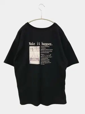 Ray Cassin/レイカズン/Tシャツ/カットソー/トップス/ブラック/F