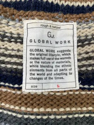 GLOBAL WORK/グローバルワーク/ベスト/トップス/ブラウン/L