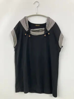 MY.MRS/Tシャツ/カットソー/トップス/ブラック
