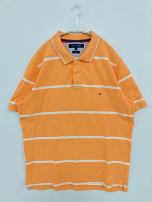 TOMMY HILFIGER/トミーヒルフィガー/ポロシャツ/トップス/オレンジ/XL