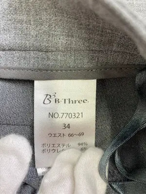 B-Three/スラックス/パンツ/グレー/34