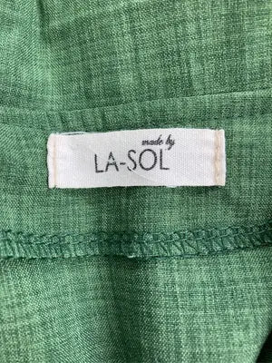 LA-SOL/シャツワンピース/ワンピース/ドレス/グリーン