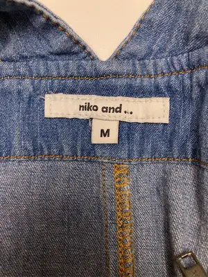 niko and .../ニコアンド/ジャンパースカート/ワンピース/ドレス/ブルー/M