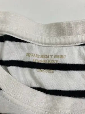SQUARE HEM/Tシャツ/カットソー/トップス/ホワイト/ONE SIZE