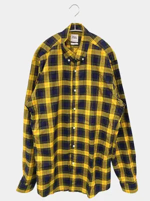 ZARA/ザラ/シャツ/ブラウス/トップス/イエロー/USA L
