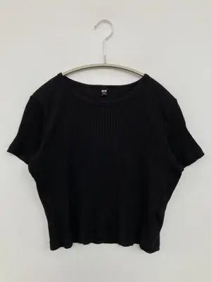 UNIQLO/ユニクロ/Tシャツ/カットソー/トップス/ブラック/L