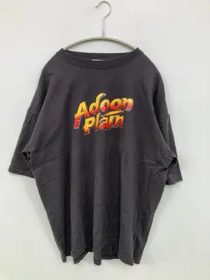 Adoon plain/アドーンプレーン/Tシャツ/カットソー/トップス/ブラック/L